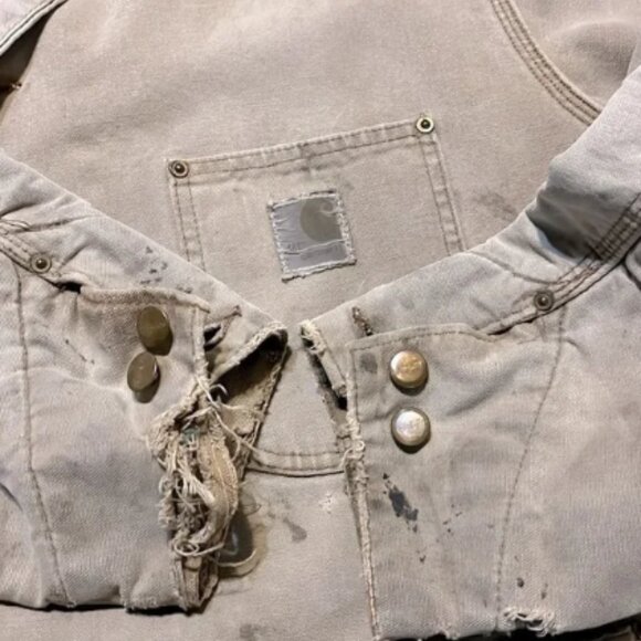 Vintage Carhartt 80’s Blanket Lined Chore Jacket Size 48L - Picture 6 of 13